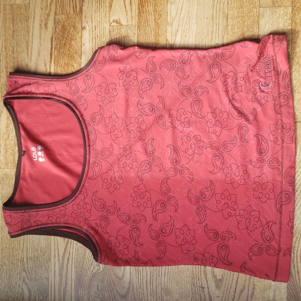 (M) Lolë Paisley Stretch Wicking Antibacterial Fitted Gorpcore Athletic Workout